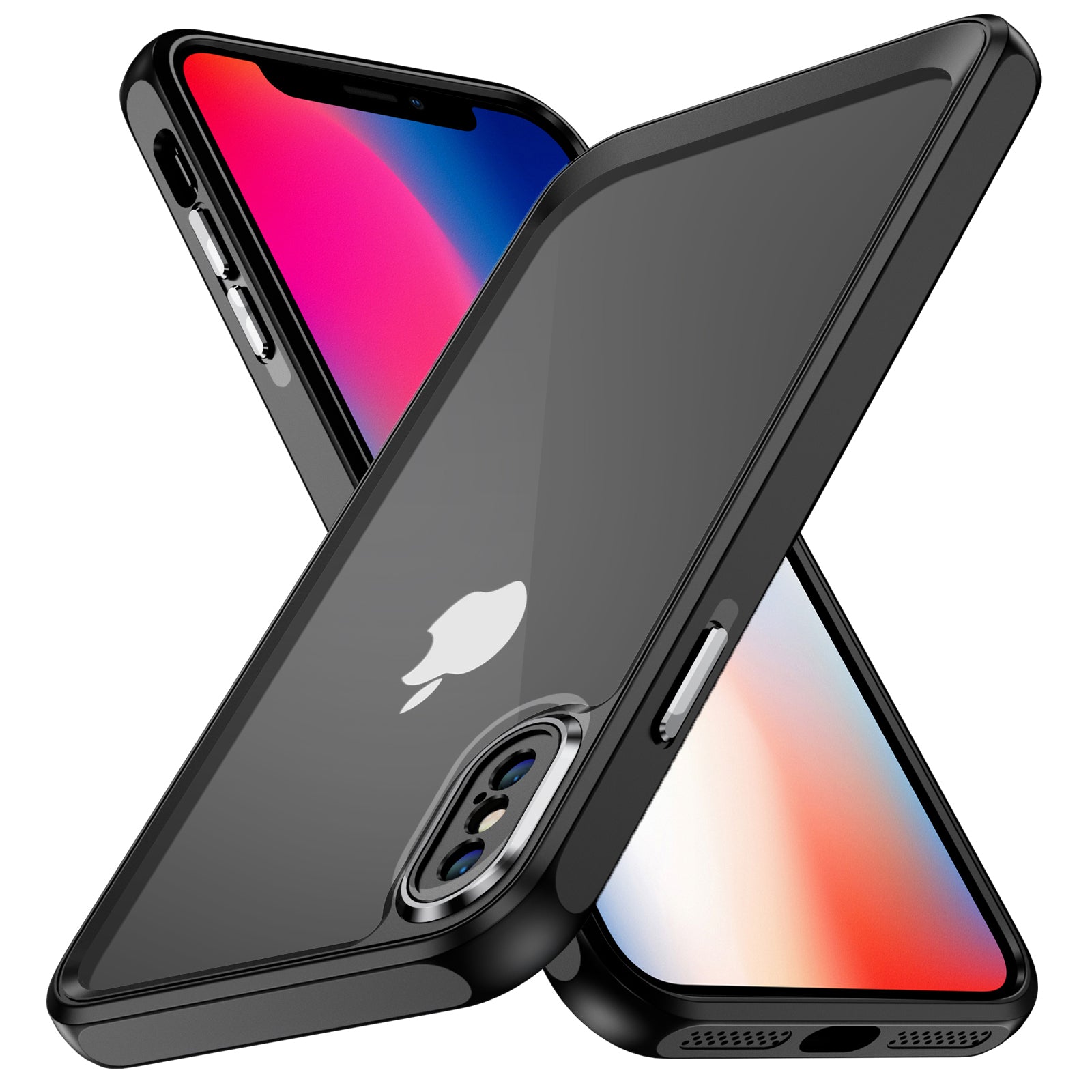 For iPhone X XS 5.8 inch Crystal Clear Phone Case Shock Absorption TPU+Acrylic Back Cover For iPhone X XS 5.8 inch Crystal Clear Phone Case Shock Absorption TPU+Acrylic Back Cover